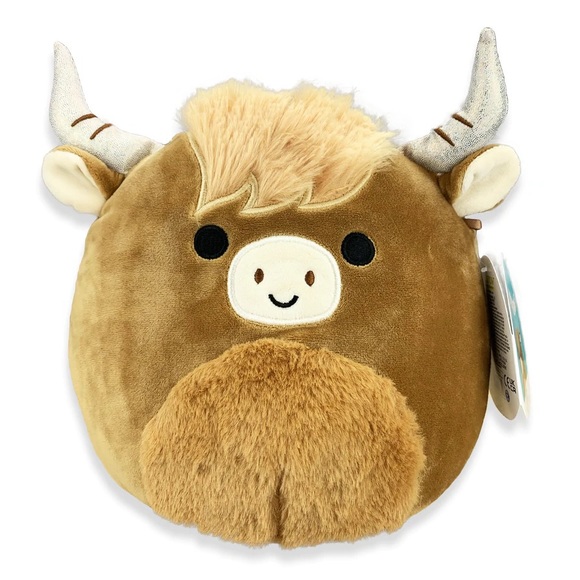Squishmallows Other - Squishmallow Wilfred Highland Cow Bull (With Hair) 16 Inches